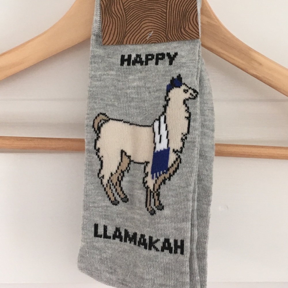 Happy Llamakah trouser socks